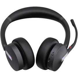 Yealink WH64 Dual Teams Headset, Kabellos, On-Ear, Schwarz