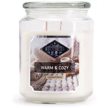 Candle BROTHERS Warm & Cozy Duftkerze 510 g weiß