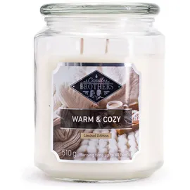 Candle BROTHERS Warm & Cozy Duftkerze 510 g weiß