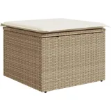 vidaXL Gartenhocker 55 x 55 x 37 cm beige 1 St.