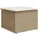 vidaXL Gartenhocker 55 x 55 x 37 cm beige 1 St.