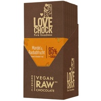 Lovechock Bio rohe Schokolade, Mandel-Baobab 8x70 g Schokolade