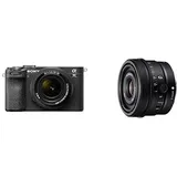 Sony Alpha 7C II | Spiegellose Vollformatkamera mit SEL2860 & SEL24F28G (33 MP, Echtzeit-Autofokus, 10 BPS, 4K Video, neigbarer LCD-Touchscreen) Schwarz