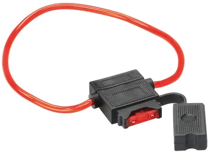  ATC Sicherungshalter mit 10 A Sicherung /30 cm Kabel rot 