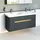 Vitra Waschtisch-Unterschrank 2 Vollauszüge 130 x 48 x 66,5 cm Anthrazit Matt