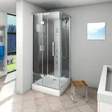 AcquaVapore Duschkabine Komplettdusche Fertigdusche Dusche 80x80 cm ohne 2K Scheiben Versiegelung
