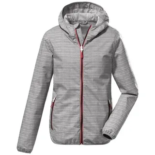KILLTEC Outdoorjacke »KOS 3 WMN JCKT«, Leichte, wasserdichte Damenjacke mit All Over-Print, packbar., grau