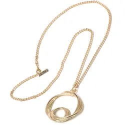 Lange Kette ÖKOBELLA "Rounder", Damen, Gr. one size, Metall, gold (goldfarbig), Basic, Halsketten, mit plastikfreiem Versand