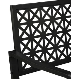 Relaxdays Gartenbank 127 x 85 x 62 cm Schwarz