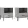 vidaXL Nachtschrank 2 Stk. 40 x 35 x 47,5 cm Grau