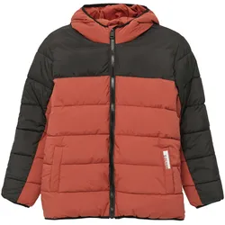 Steppjacke S.OLIVER JUNIOR Gr. S (134/140), rot Jungen Jacken mit Kapuze