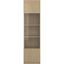 Gami Vitrine Iris mit 1 Tür 45 x 38 x 172 cm Beige