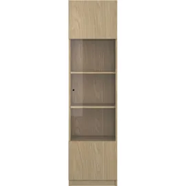 Gami Vitrine Iris mit 1 Tür 45 x 38 x 172 cm Beige
