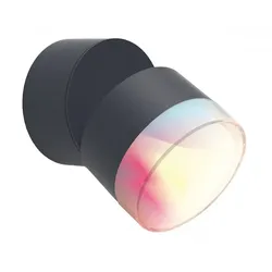 LUTEC LED Aussenwandleuchte Dropsi über Smartphone bedienbar 9,5W 690lm 2700K - 6500K RGB Anthrazit