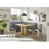 Trendmöbel24 Eckbank Eckbankgruppe MANZANO 157x197 cm - Tisch Verona Artisan Eiche