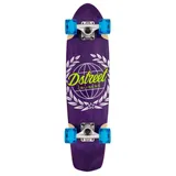 DSTREET Cruiser Atlas Skateboard, Unisex, Erwachsene, Violett (Violett), 71,1 cm