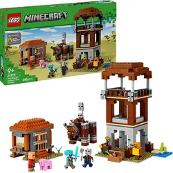 LEGO Minecraft 21278 Ein Verwüster am Plünderer-Außenposten Bausatz, Mehrfarbig