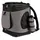 LIONTO Haustier-Rucksack 34 x 30 x 42 cm Grau/Schwarz