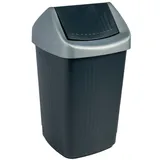 Teko-plastic Bekaform Schwingdeckeleimer, 50 Liter - Schwarz