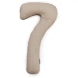 Theraline my7 + Das Schlaf- & Stillkissen Cappuccino Bamboo Collection, Farbe: Bambus-Kollektion