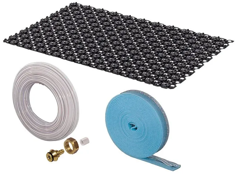 Uponor Minitec Renovierungssystem Komplettpaket für 5,39 m2##7 Stück a 0,77m2 Rohr für Verlegeabstand VZ 5 cm (120 m) Randdämmste .. 1005261