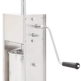 vidaXL Manueller Wurstfüller Silbern 5 L Edelstahl