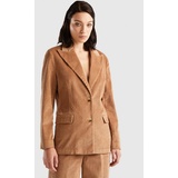 BENETTON Jackenblazer UNITED COLORS OF BENETTON Gr. 36, braun (cognac) Damen Blazer