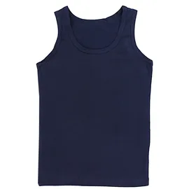 TupTam Unterhemden Jungen – 5er Pack Ärmellose Kinder Unterhemden, Baumwolle, Bequem & Atmungsaktiv, Farbe: Schwarz dunkelblau anthrazit grau blau), Größe: 140-146 - 140-146