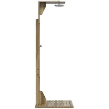 vidaXL Gartendusche Braun 214,5 cm