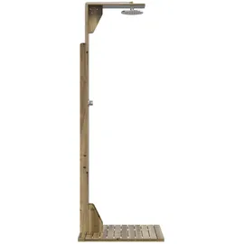 vidaXL Gartendusche Braun 214,5 cm