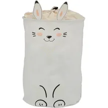 OTTO home Wäschesack OTTO HOME "Millisy", gelb, B:35cm H:50cm T:35cm Ø:35cm, Baumwolle, Polyester, Wäschesammler, mit Hasen-Motiv, Höhe ca. 50 cm