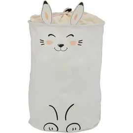 OTTO home Wäschesack OTTO HOME "Millisy", gelb, B:35cm H:50cm T:35cm Ø:35cm, Baumwolle, Polyester, Wäschesammler, mit Hasen-Motiv, Höhe ca. 50 cm
