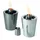 philippi Windlicht Tarcia Edelstahl Schwarz