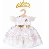 Heless 1132 Prinzessinnenkleid Kirschblüte mit goldener Krone, Gr. 28-35 cm
