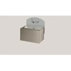 VAR Wandascher Edelstahl mit Schild WH 9 0,4 l