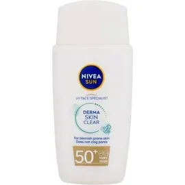 NIVEA Nivea, SUN Derma Skin Clear (Sonnencreme Gesicht, SPF 50, 40 ml, 150 g)