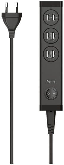 Preisvergleich Produktbild USB-Ladestation schwarz, Hama