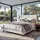 MCW Polsterbett N59 180 x 200 cm Massivholz Stoff/Textil creme-beige