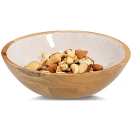Zeller Schale, Mangoholz, beige, Ø20x6cm