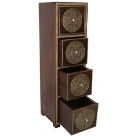 GURU-SHOP Beistellschrank Holz 70x20x20 cm braun