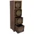 GURU-SHOP Beistellschrank Holz 70x20x20 cm braun