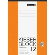 Brunnen Kieserblock A4 unliniert 25 Blatt
