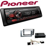 Pioneer 1-DIN Autoradio USB AUX Android Einbauset für Seat Exeo anthrazit Canbus