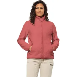 Jack Wolfskin Fleecejacke High Curl (Sherpafleece, warm, atmungsaktiv) korallrot Damen