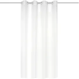 HOMEbasics Vorhang HOME BASICS "BENOGA", wollweiß, B:135cm H:175cm, Polyester, Gardinen, Ösenschal, Uni, Dekostruktur