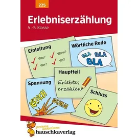 Hauschka Verlag Deutsch 4./5. Klasse Übungsheft - Erlebniserzählung