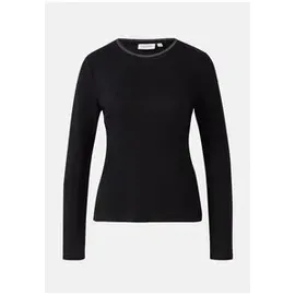 Comma, Langarmshirt Schwarz 46