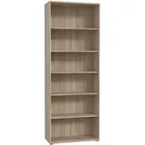 Forte Tempra Standregal 73,7 x 34,8 x 197,5 cm Braun