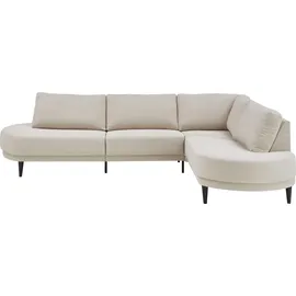 Atlantic Home Collection Ecksofa Ronny, L-Form«, mit Wellenunterfederung, rechts/links montierbar