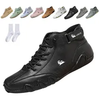Snrtevu Alpaca Barfußschuhe, Alpaca-Ergonomischer, Wasserdichter & Schmerzlindernder Leder-BarfußSchuh, Schuhe Damen, wasserdichte und Atmungsaktive OrthopäDische Barfuss Schuhe (Schwarz,42) - 42 EU